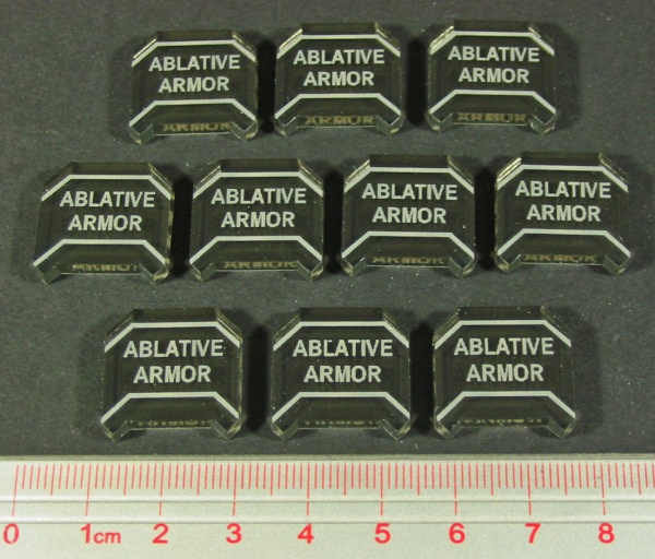 Space Wing Ablative Armor Tokens, Transparent Bronze (10) - SPECIAL ORDER!