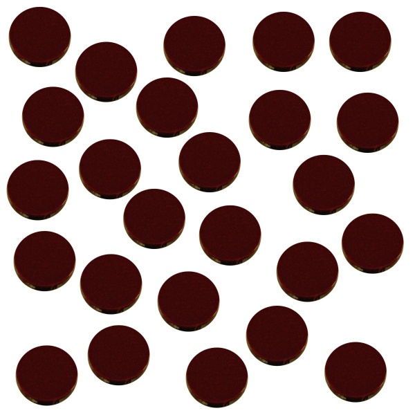 18mm Circular Game Tokens, Brown (25) - SPECIAL ORDER!