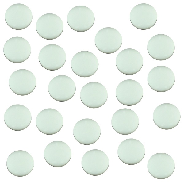 18mm Circular Game Tokens, White (25) - SPECIAL ORDER!