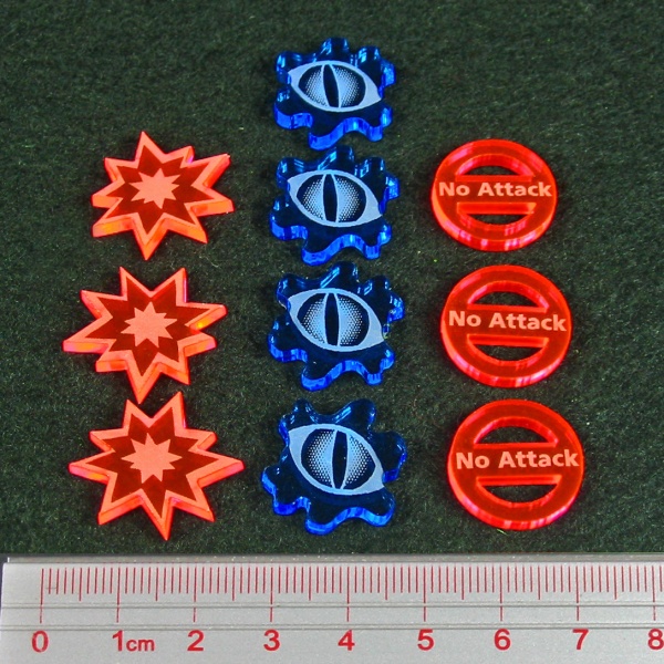 Dragon Wing Combat Token Set, Multi-Color (10) - SPECIAL ORDER!