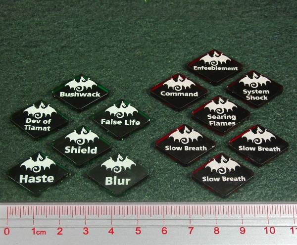 Dragon Wing Effect Token Set, Multi-Color (13) - SPECIAL ORDER!