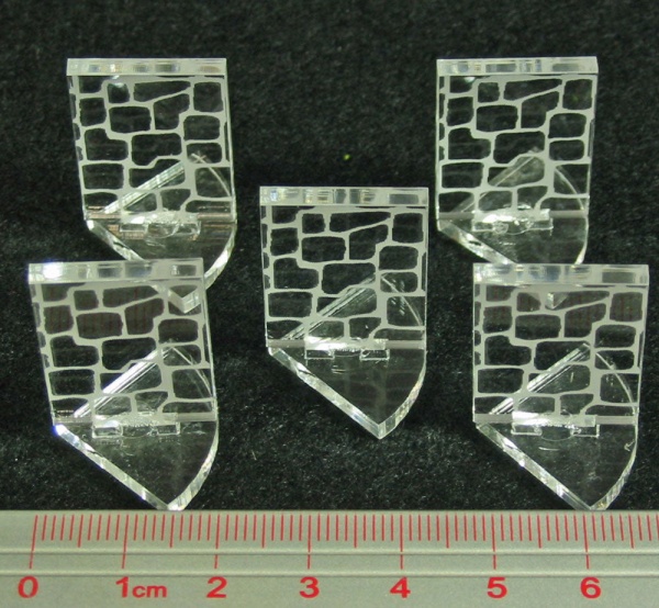 RPG Secret Door Markers, Clear (5) - SPECIAL ORDER!