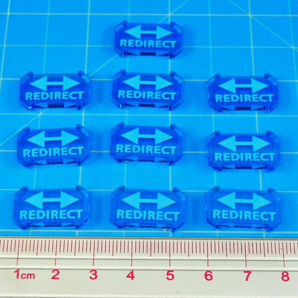 SW: Armada Redirect Defense Tokens, Fluorescent Blue (10)