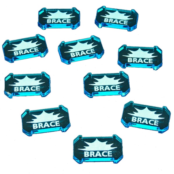 SW: Armada Brace Defense Tokens, Fluorescent Blue (10) - SPECIAL ORDER!