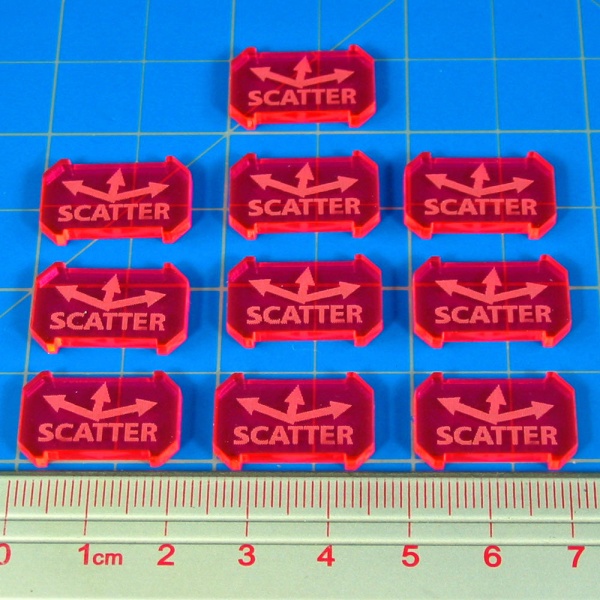 SW: Armada Scatter Defense Tokens, Fluorescent Pink (10) - SPECIAL ORDER!