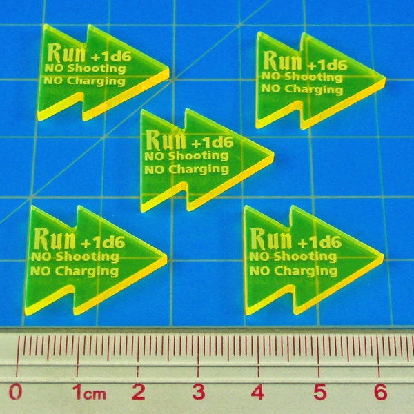 Run Tokens, AoS: 1st Ed, Fluorescent Yellow (5)