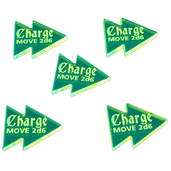 Charge Tokens, AoS: 1st Ed Fluorescent Green (5)