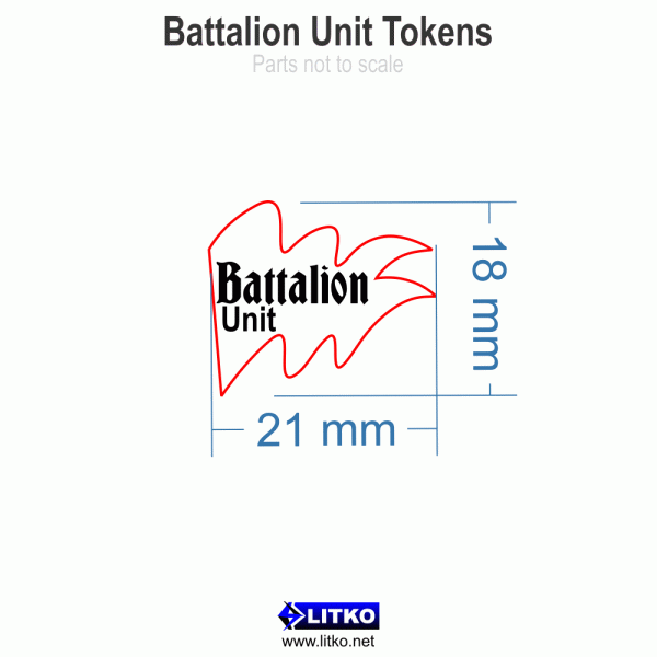 Battalion Unit Tokens, Green (10) - SPECIAL ORDER!