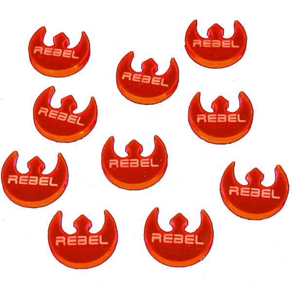 Rebel Faction Tokens, Fluorescent Pink  (10) - SPECIAL ORDER!