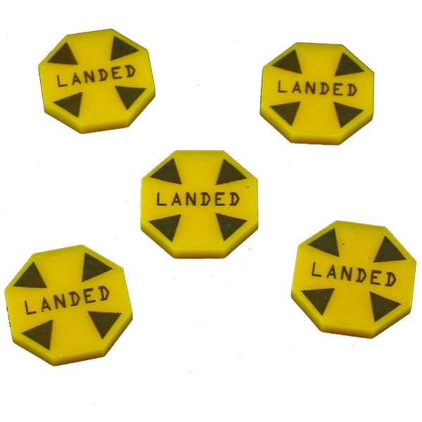 Landed Tokens, Gold (5) - SPECIAL ORDER!