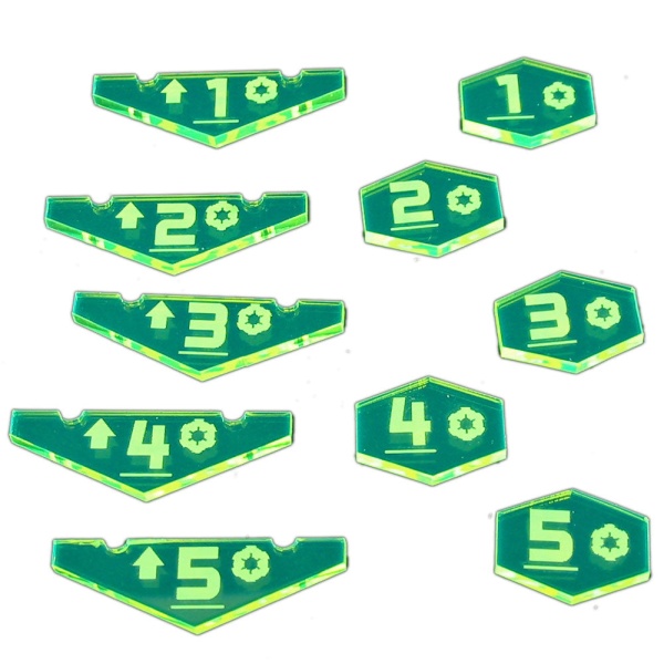 Space Fighter Empire Place Holder Token Set #1-5 (10) - SPECIAL ORDER!