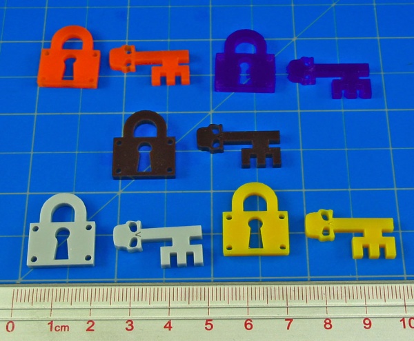 Lock and Key Tokens, Multi-Color (10) - SPECIAL ORDER!