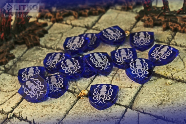 Thrones LCG, House Kraken Power Tokens, Translucent Blue (15) - SPECIAL ORDER!