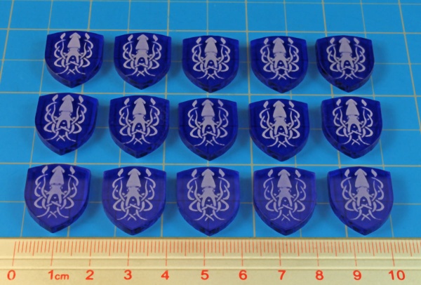 Thrones LCG, House Kraken Power Tokens, Translucent Blue (15) - SPECIAL ORDER!