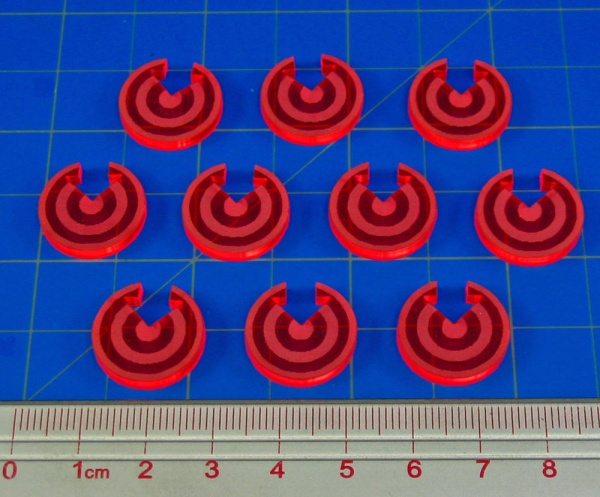 Target Arrow Tokens, Fluorescent Pink (10) - SPECIAL ORDER!