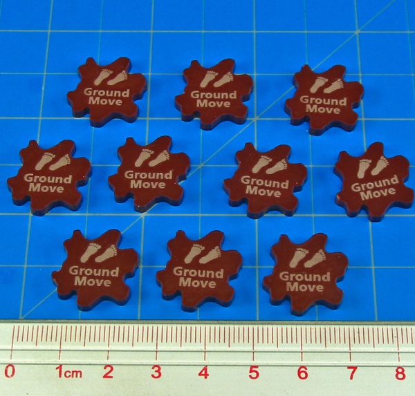 Ground Move Tokens, Brown (10) - SPECIAL ORDER!