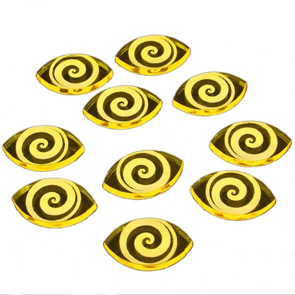 Cthulhu Focus Tokens, Transparent Yellow (10)