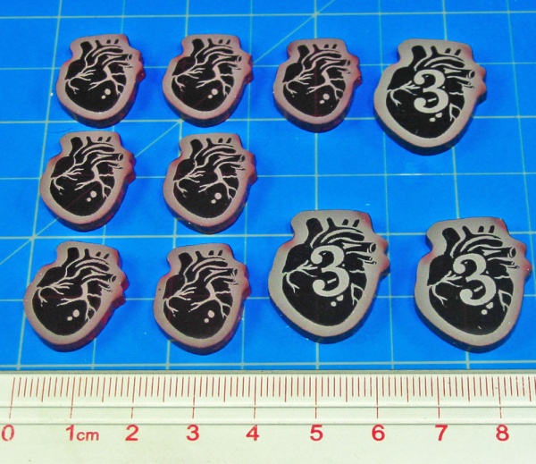 Cthulhu Health Token Set, Translucent Red (10) - SPECIAL ORDER!