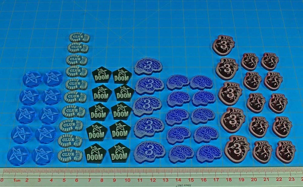 Cthulhu Elder Horror Game Token Set, Multi-Color (60) - SPECIAL ORDER!