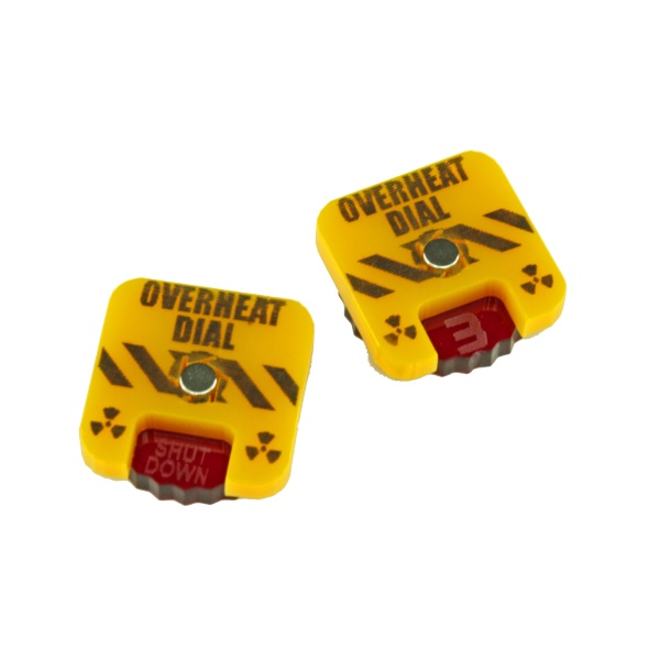 Overheat Dial Kit, BT: Alpha, Translucent Red & Gold (2) - SPECIAL ORDER!