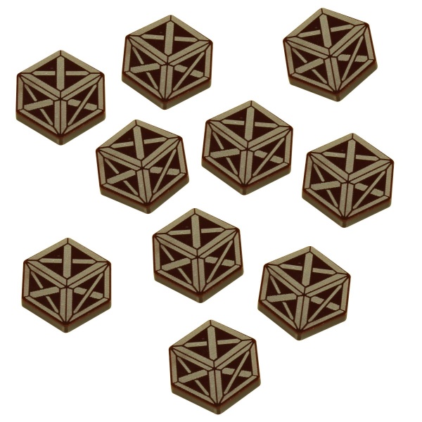 Horror Card Game Resource Tokens, Brown (10) - SPECIAL ORDER!