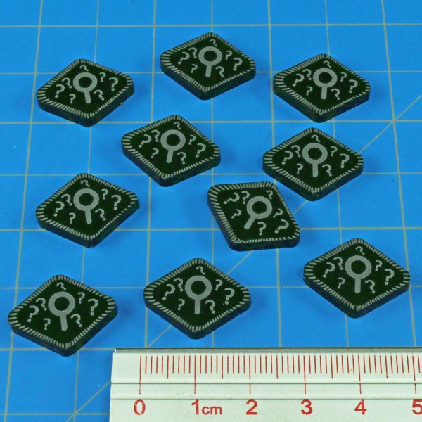 Horror Card Game Clue Tokens, Translucent Green (10) - SPECIAL ORDER!