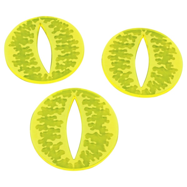 Cthulhu Evil Eye Sealed gate Tokens, Fluorescent Yellow (3)