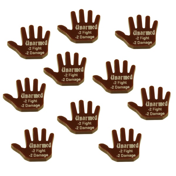 FG: Unarmed Tokens, Brown (10)