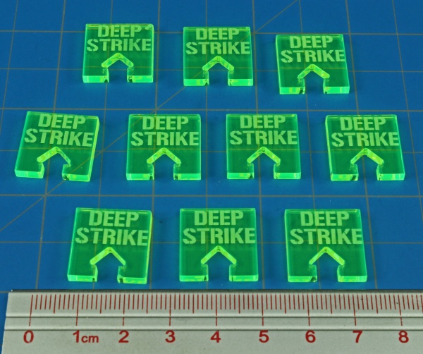 WHv8: Deep Strike Tokens, Fluorescent Green (10) - SPECIAL ORDER!