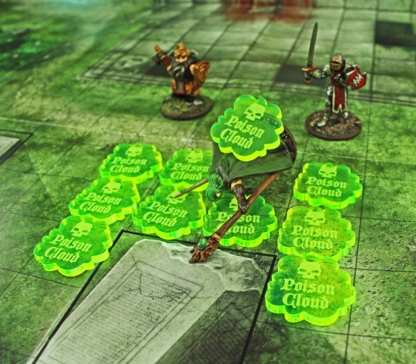 Poison Cloud Tokens, Fluorescent Green (5) - SPECIAL ORDER!