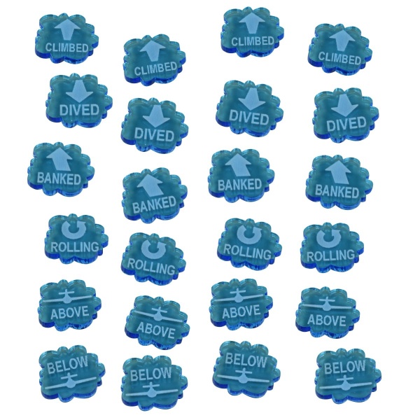 Above the Clouds, Attitude/Altitude Token Set, Fluorescent Blue (24) - SPECIAL ORDER!