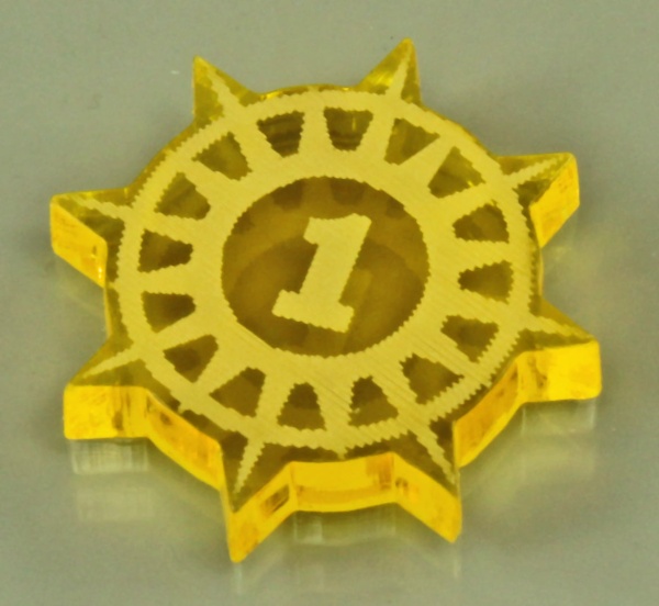 WHU: Spire, Glory Point Tokens, Transparent Yellow (10) - SPECIAL ORDER!