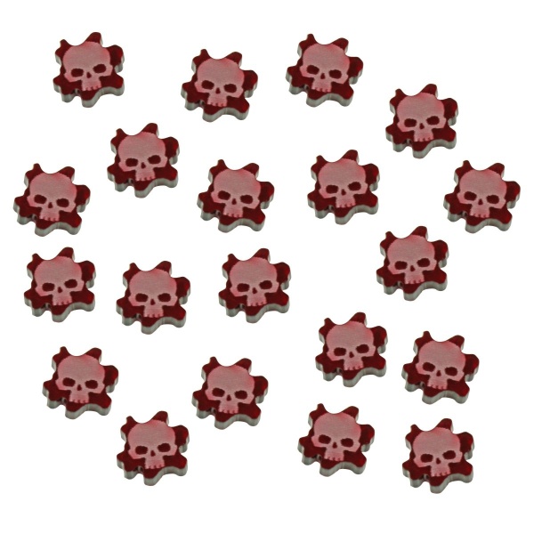 WHU: Spire Mini Wound Tokens, Translucent Red (15) - SPECIAL ORDER!