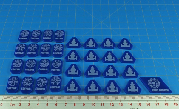 Command & Control Token Set, TI:4, Blue (33) - SPECIAL ORDER!