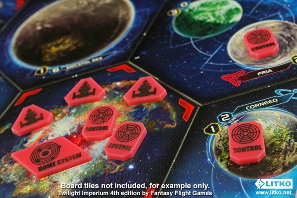 Command & Control Token Set, TI:4 Expansion, Pink (33) - SPECIAL ORDER!