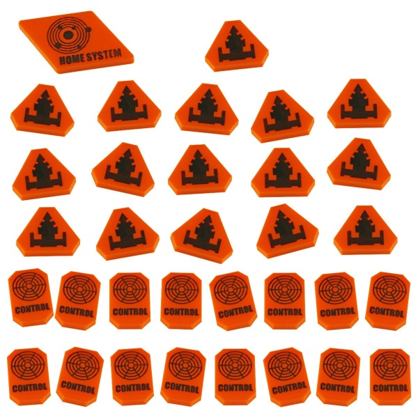 Command & Control Token Set, TI:4 Expansion, Orange (33) - SPECIAL ORDER!