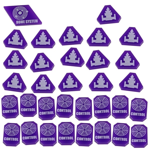 Command & Control Token Set, TI:4, Purple (33) - SPECIAL ORDER!