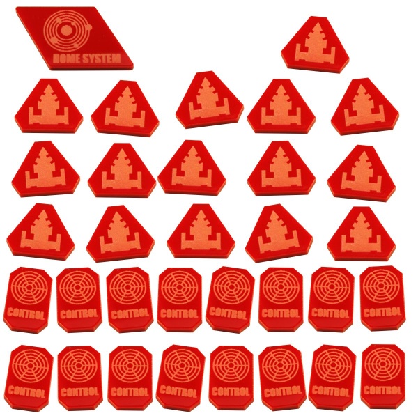 Command & Control Token Set, TI:4, Red (33) - SPECIAL ORDER!