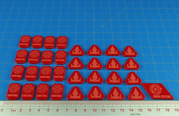 Command & Control Token Set, TI:4, Red (33) - SPECIAL ORDER!