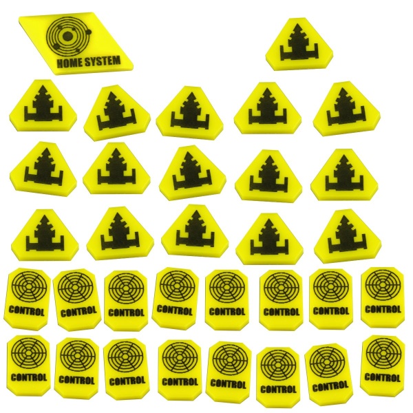 Command & Control Token Set, TI:4, Yellow (33) - SPECIAL ORDER!