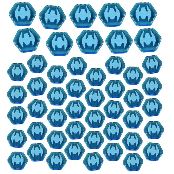 TI4: Fighter Token Set, Fluorescent Blue (50) - SPECIAL ORDER!