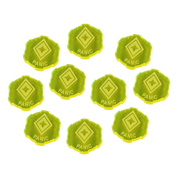 Panic Tokens, SW: Legion, Fluorescent Yellow (10) - SPECIAL ORDER!