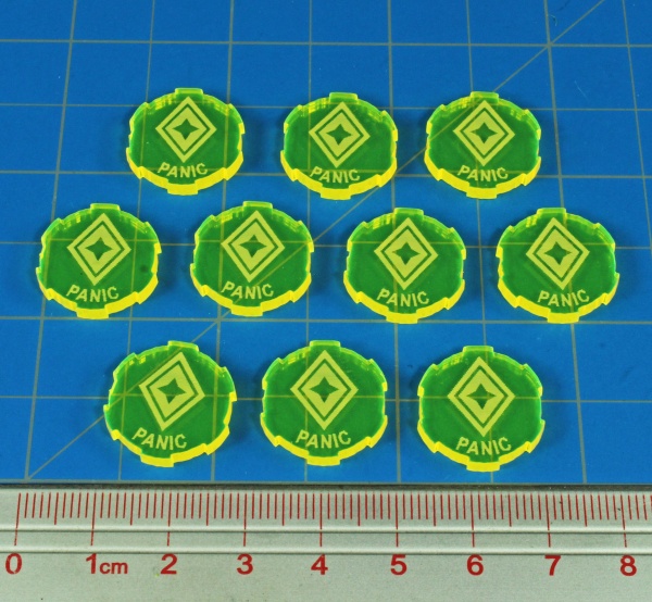 Panic Tokens, SW: Legion, Fluorescent Yellow (10) - SPECIAL ORDER!