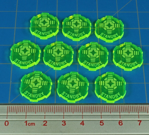 Standby Tokens, SW: Legion, Fluorescent Green (10) - SPECIAL ORDER!