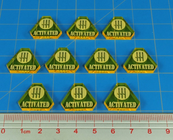 WWII Italian Activated Tokens, Transparent Yellow (10)