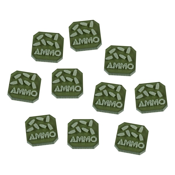 Gaslands Ammo Tokens Set, Translucent Grey (10) - SPECIAL ORDER!