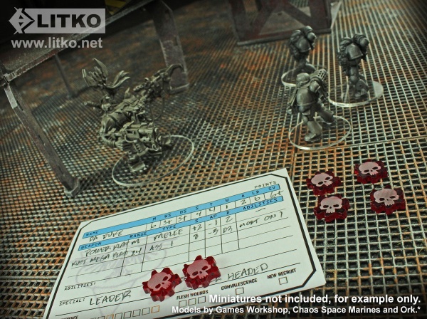 Flesh Wound Tokens, WH: KT, Translucent Red (15) - SPECIAL ORDER!