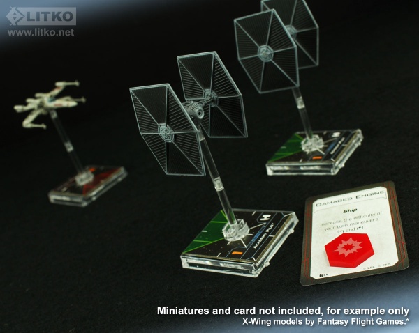 Space Fighter 2nd Ed Double-Sided Critical Damage Tokens, Red (10) - SPECIAL ORDER!