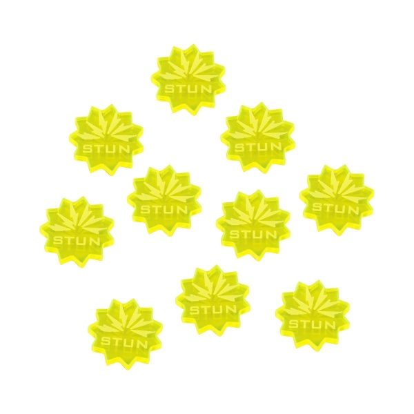 Stun Tokens, Forged Key Card Game, Fluorescent Yellow (10) - SPECIAL ORDER!