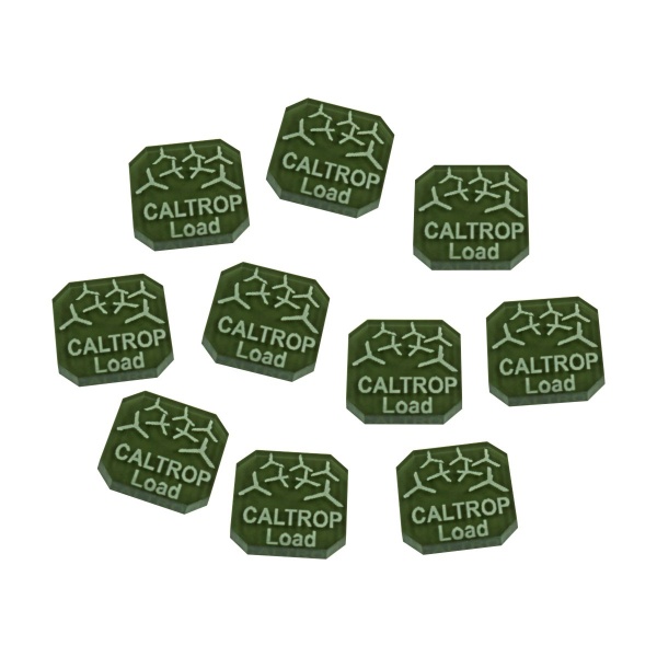 Gaslands Caltrop Load Ammo Tokens, Translucent Grey (10) - SPECIAL ORDER!